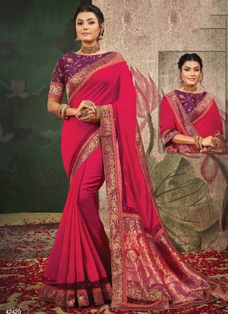 Rani Colour NORITA 42400 SERIES GATHA Mahotsav New Latest Designer Ethnic Wear Silk Saree Collection 42420